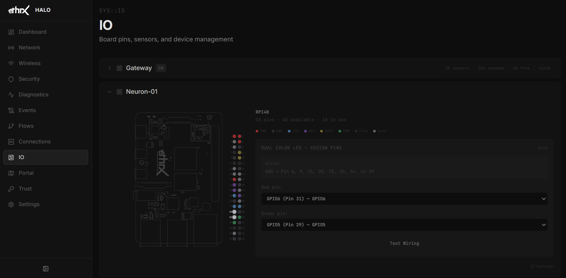 HALO platform interface — screen 2 of 7