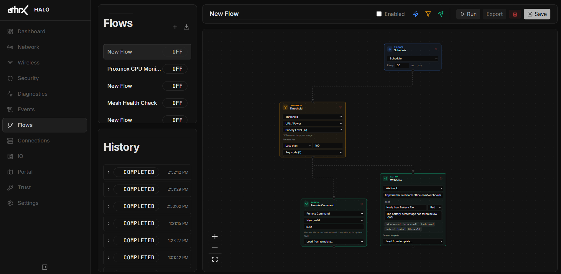 HALO platform interface — screen 3 of 7